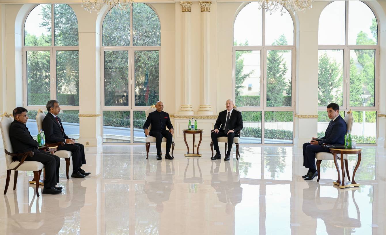 Ambassador of India to Azerbaijan, Shri Abhay Kumar, Presents Credentials to President Ilham Aliyev