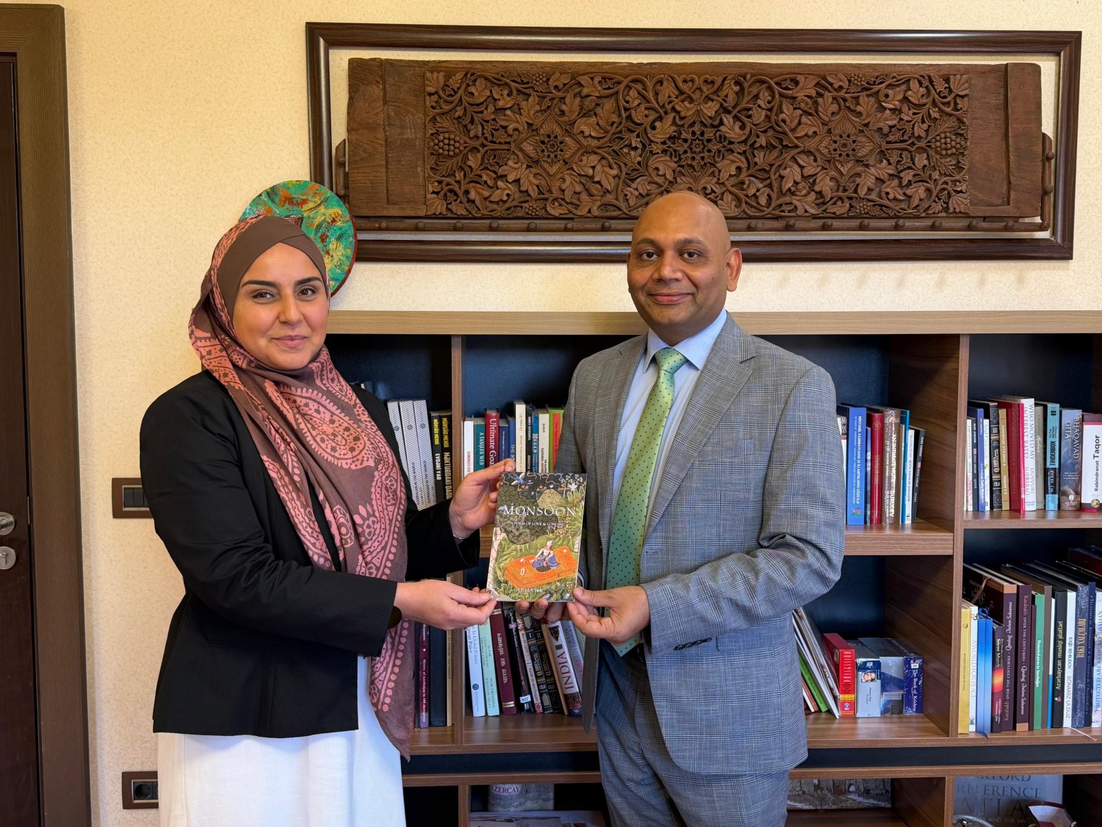 Ambassador met Ms Fidan Alimova, artist and set designer and founder of “İncə Art” creative centre- 10.09.2026.