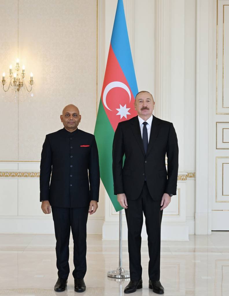 Ambassador presents his credentials to H.E Ilham aliyev, President of Azerbaijan-16.10.2026