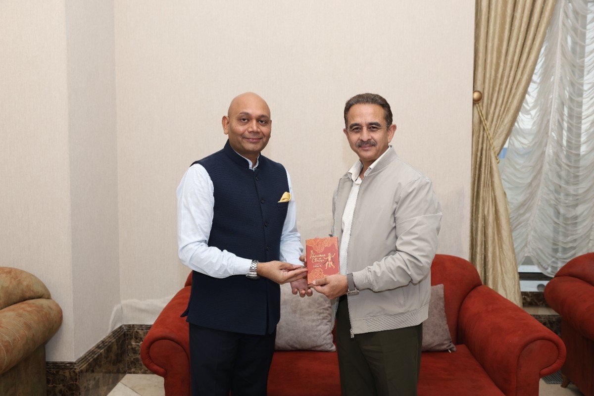 Shri Kirti Vardhan Singh, Honble MoS for External Affairs is received by Ambassador Abhay Kumar upon arrival in Baku for particiaption in the 7th CICA Summit 14.10.2026
