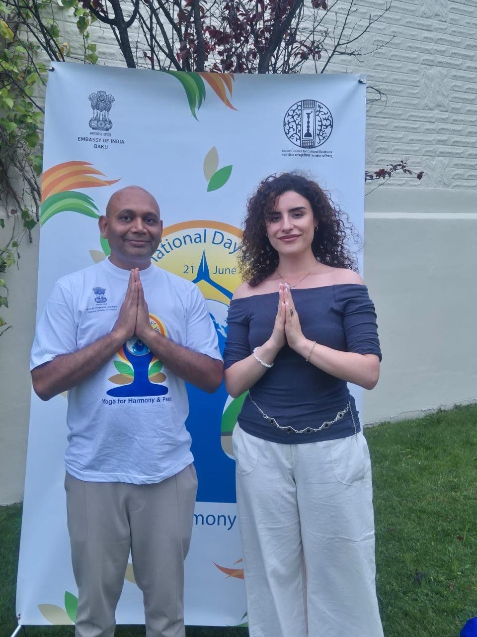 Embassy of India in Baku Conducts a Special Power Yoga Session for the journalists and social media influencers led by Ambassador Abhay Kumar