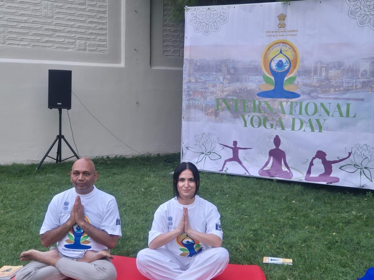 Embassy of India in Baku Conducts a Special Power Yoga Session for the journalists and social media influencers led by Ambassador Abhay Kumar