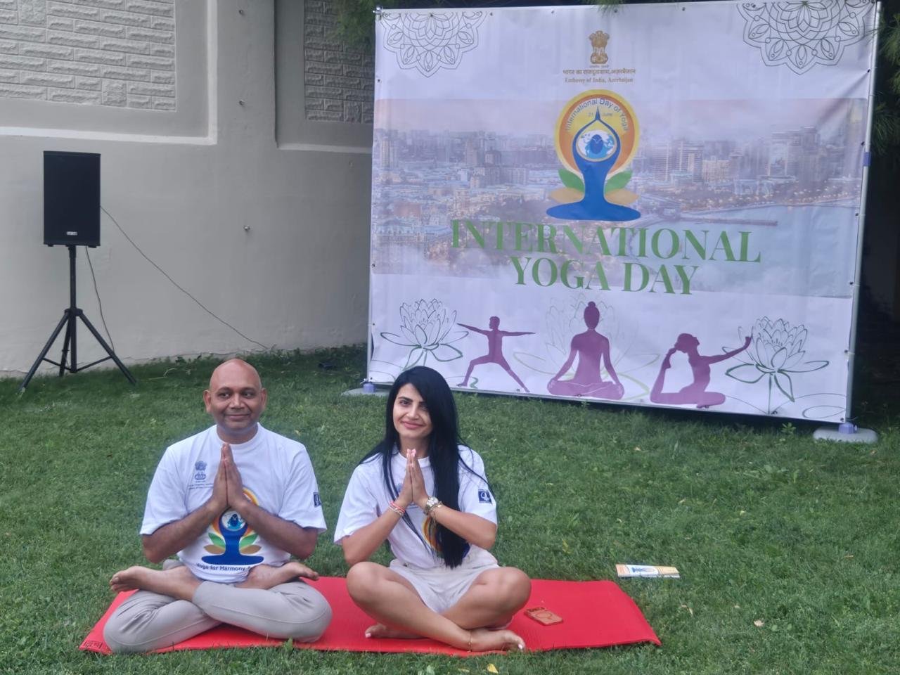 Embassy of India in Baku Conducts a Special Power Yoga Session for the journalists and social media influencers led by Ambassador Abhay Kumar