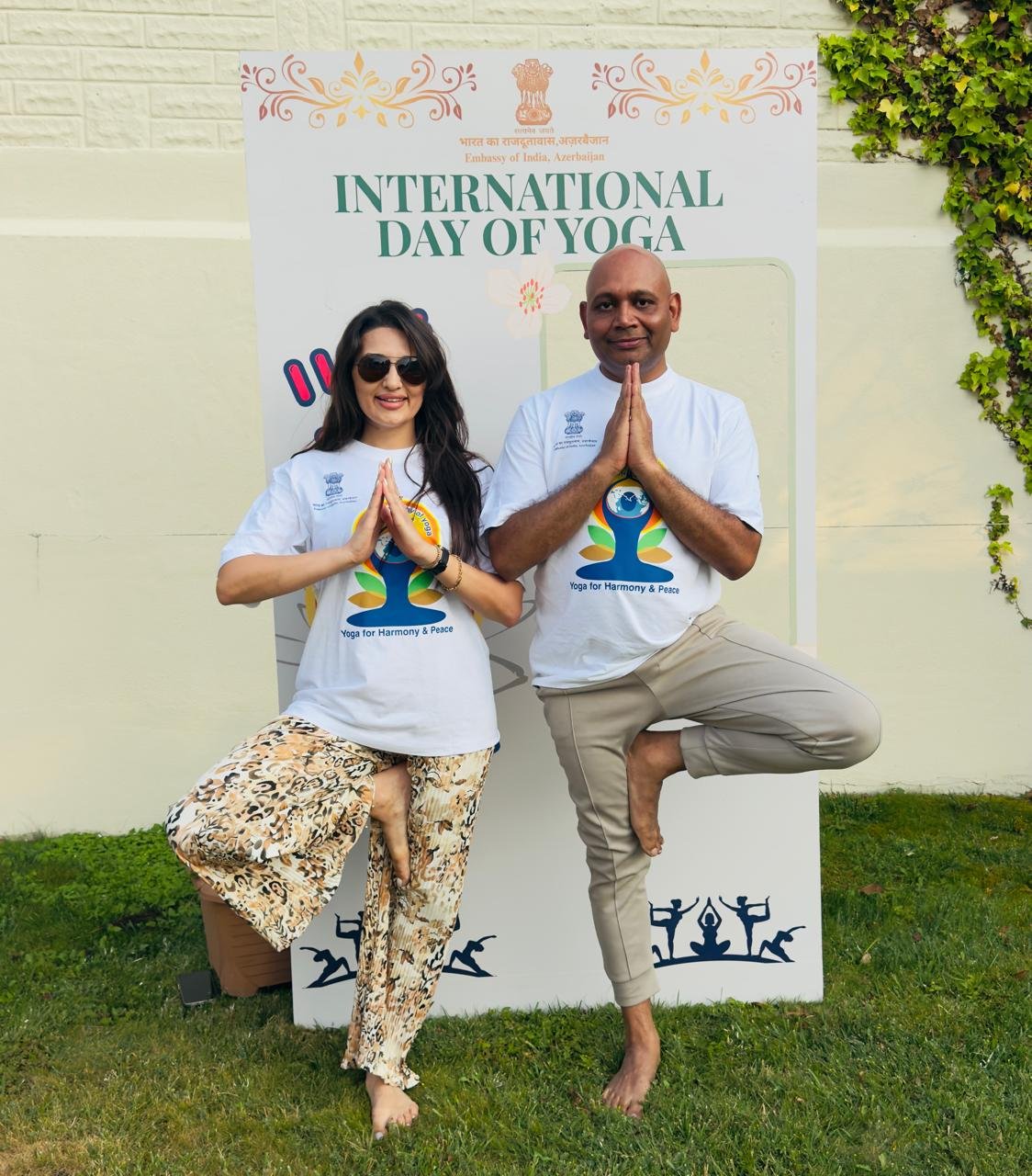 Embassy of India in Baku Conducts a Special Power Yoga Session for the journalists and social media influencers led by Ambassador Abhay Kumar