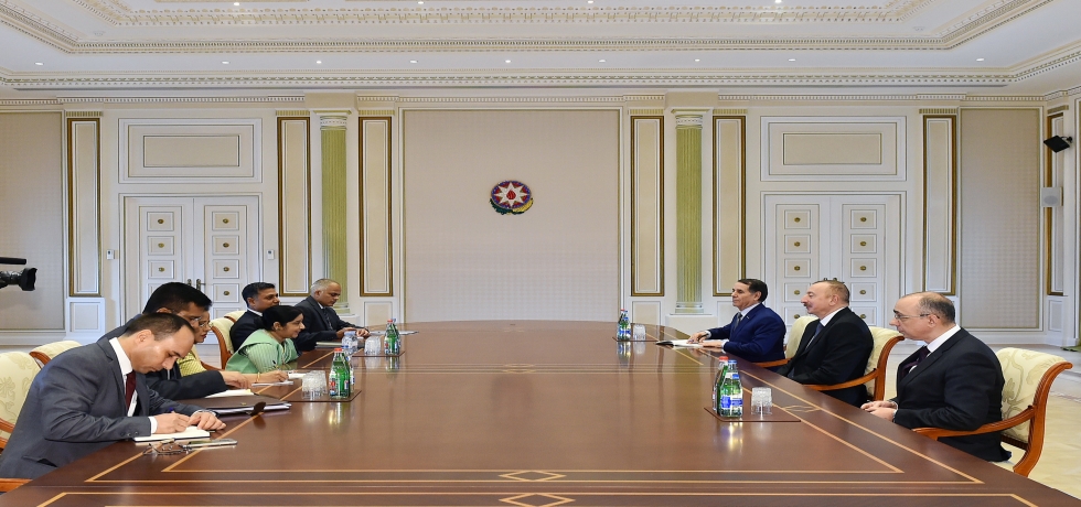 EAMs meeting with President Aliyev in Baku (4-4-2018)