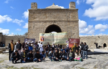 Celebrating 550th Birth Anniversary of Shri Guru Nanak Devji, Embassy of India, Baku, organized an event at Ateshgah Fire Temple, Surakhani, Baku on 21 April 2019