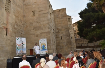 Embassy of India, Baku organized an event on 'Meditation and Rajayoga' by Didi Santosh from Brahma Kumaris, on 21 May 2019 at Shirvanshah Palace, Icharishahar, Baku.