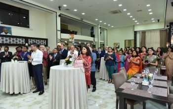 ‘Azermarka’ under the Ministry of Communications, Azerbaijan, released a commemorative Postal Stamp on 150th Birth Anniversary of Mahatma Gandhi in an event organized by Embassy of India, Baku.