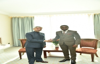 Meeting between Hon'ble EAM and the Deputy Minister of Foreign Affairs of Kenya