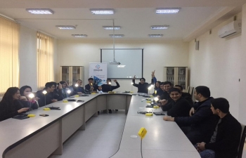 Solar Lamp workshop was organized at Mingachevir Youth Centre, Azerbaijan where several youths volunteered.