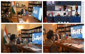 Embassy in collaboration with PHDCCI organised a multi-sector B2B meeting between businesses from India and Azerbaijan. Ambassador also addressed the opening session.