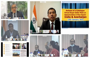 Virtual Buyer Seller Meet organized by the Embassy of India, Baku in association with APEDA to explore further opportunities in Rice Sector between India and Azerbaijan