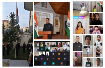 Embassy of India, Baku Celebrated 72nd Republic Day of India.