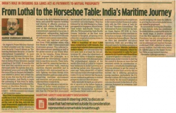 #PMChairsUNSC was a momentous occasion, emblematic of India's global stature and standing and rich maritime history. Foreign Secretary encapsulates this as "From Lothal to the Horseshoe Table".