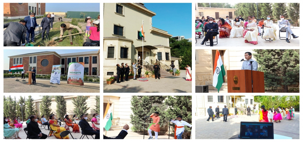 #AmritMahotsav:- Embassy of India, Baku celebrated #75thIndependenceDay  