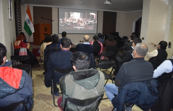 A program was organised to celebrate Constitution Day of India in the Embassy premises, where Ambassador addressed the gathering of diaspora members. A documentary on Constitution of India was also presented, followed by an interactive presentation by Mr Aditya Bhatia.