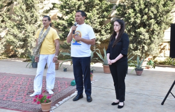 Embassy of India, Baku organised a Yoga session on May 26 in the outside premises of the Embassy as the 1st of its 12 planned IDY 2022 events.