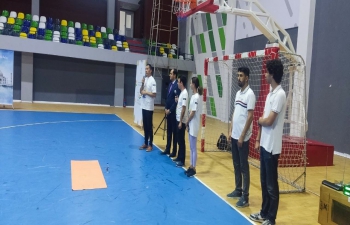 As part of IDY 2022 celebrations in Azerbaijan, Embassy of India, Baku in association with the Azerbaijan Youth Foundation, organized a YOGA session at Lankaran Olympic Sports Complex, on June 13, 2022, 8th of its 12 planned IDY events.