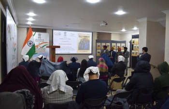 Embassy of India, Baku commemorated the "Veer Baal Diwas" to honour the martyrdom of Baba Fateh Singh and Baba Zorawar Singh, the 'Sahibzade' of 10th Guru Gobind Singh Ji in the Embassy premises on 26th December 2022. The event was attended by over 50 people. An exhibition on “Veer Baal Diwas” was being showcased to pay tribute to the bravery and martyrdom of the two Sahibzade, Baba Zorawar Singh Ji and Baba Fateh Singh Ji.