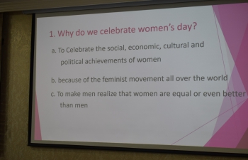 As part of the week-long celebration of International Women's Day, the Embassy of India, Baku hosted a Quiz Competition for women on March 6, 2023. The event had about 20 participants and the winners received prizes.