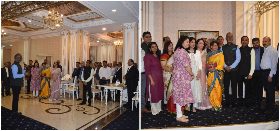 Ambassador's welcome and interaction with the Indian community in Baku to discuss the prospects of promotion of Indian culture in Azerbaijan.