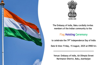 Flag hoisting ceremony at India House on 15th August 2024